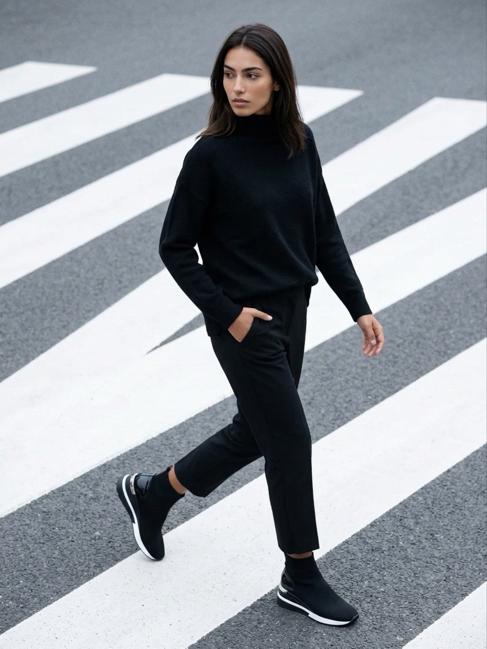 Michael Kors Black Slip-On Sneakers